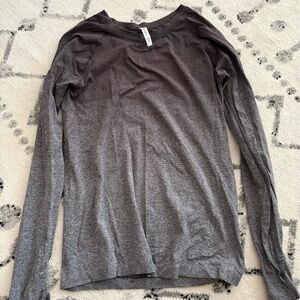 Athleta Gray Ombré Long Sleeve Shirt
